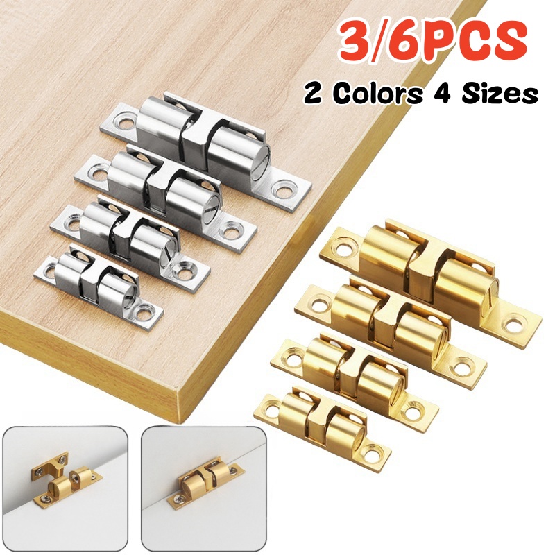 Furniture Interlocking Hardware - 3/6 szt. Zatrzask kulkowy do drzwi