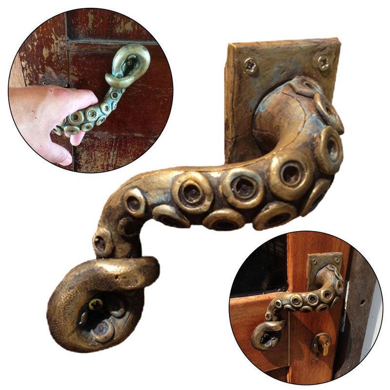 Furniture Interlocking Hardware - Vintage ośmiornica klamka drzwi w zwierzęcym