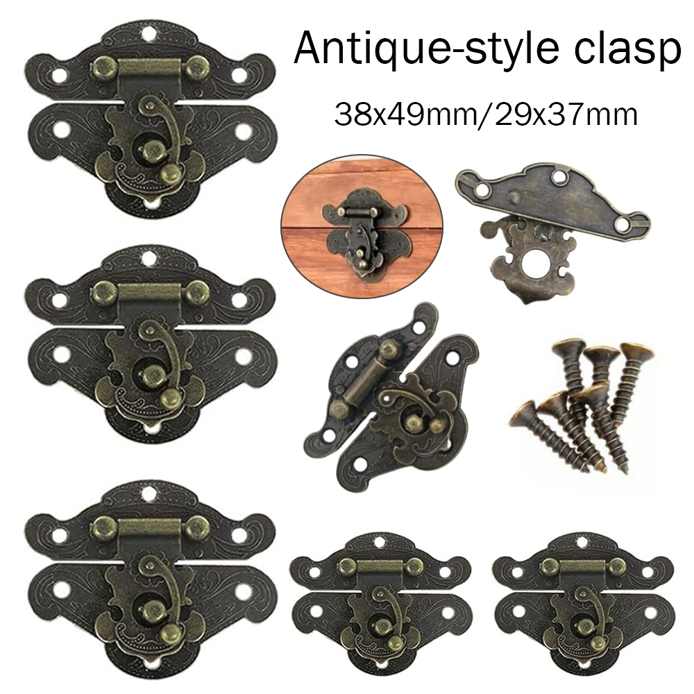 Furniture Interlocking Hardware - 5-20 szt. Vintage Metalowe Zapięcie Zatrzaskowe